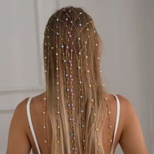 Elegant Multicolor Beaded Hair Accessory